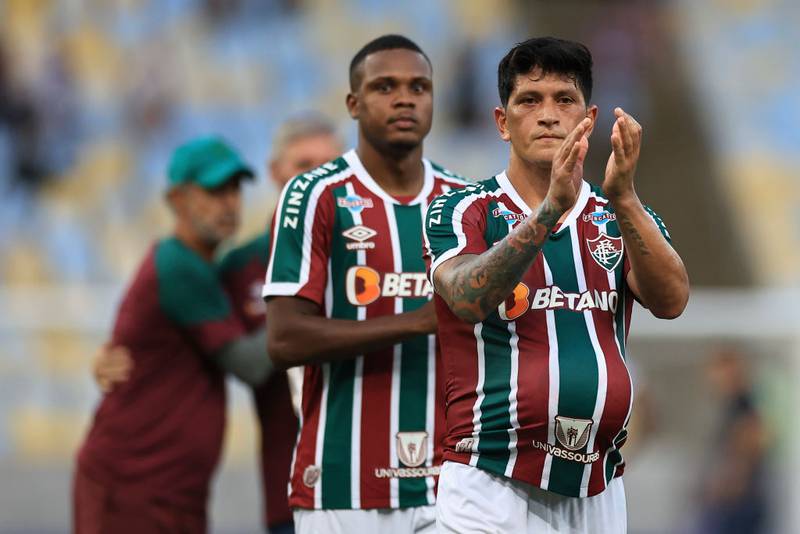 Germán Cano se dio un banquete de goles en Brasil