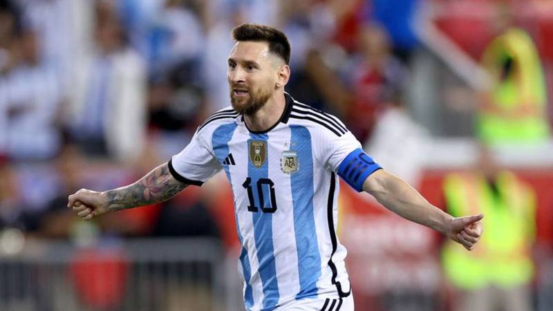 Lionel Messi con la selección Argentina antes del Mundial Qatar 2022