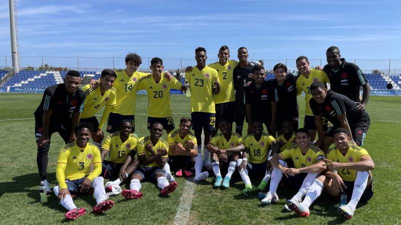 Selección Colombia Sub-20 derrotó por 18-0 al Real Murcia Sub-21.