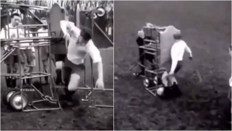 Desempolvan rústico video de cómo se entrenaba al fútbol en los años cincuenta