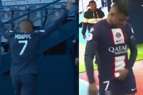 Mbappé lanzó un ‘gestico’ polémico y se le olvidó que tenía una cámara al frente