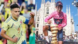Celebración de Falcao por el título de Egan Bernal en Giro de Italia 2021 y felicitó a todos los ciclistas colombianos