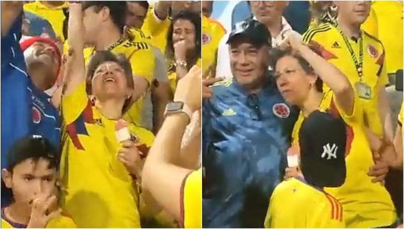 La alcaldesa de Bogotá fue una hincha más en la final de la Copa América