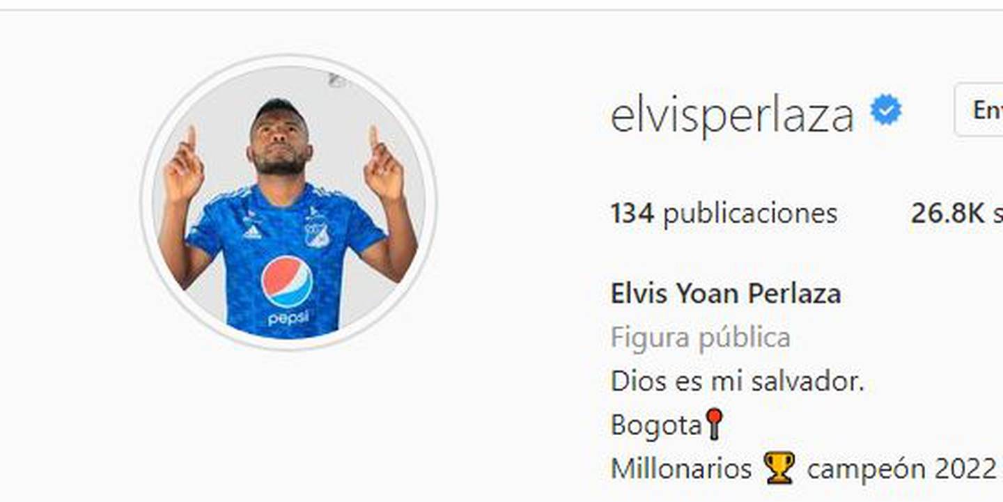 Elvis Perlaza se describe como campeón anticipado con Millonarios en 2022