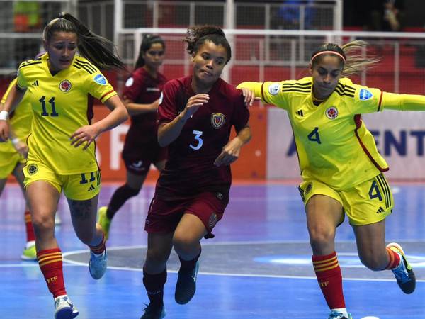 La femenina de Colombia tuvo consuelo ante Venezuela en la Copa América de Futsal