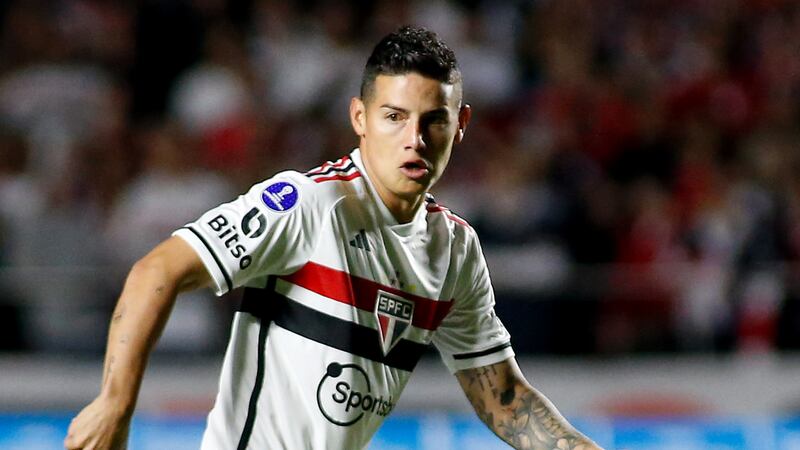 James Rodríguez falló su pena en la tanda que definió el futuro de Sao Paulo en la Copa Sudamericana 2023.