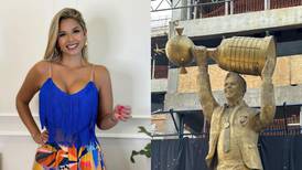 Melissa Martínez no pasó por alto el ‘pequeño’ detalle en la estatua de Gallardo