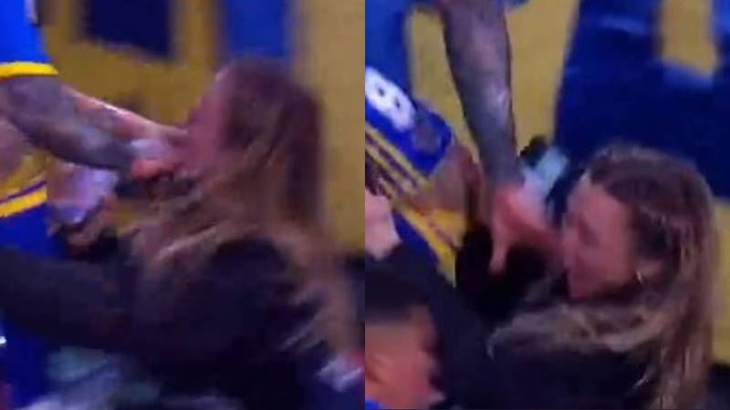 Darío Benedetto chocó a una fotógrafa cuando festejaba su gol en Boca Juniors vs. River Plate