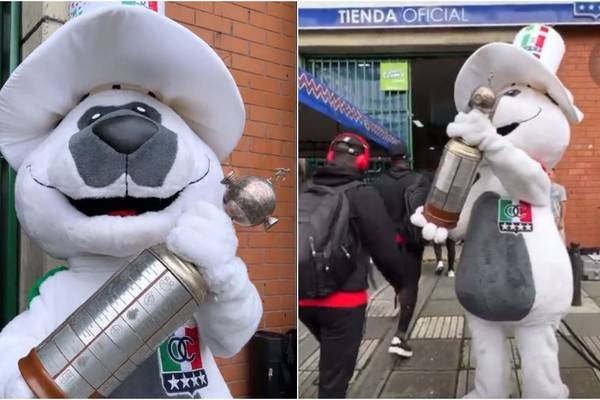 Mascota de Once Caldas les pasa la Libertadores por la cara a jugadores de Pereira