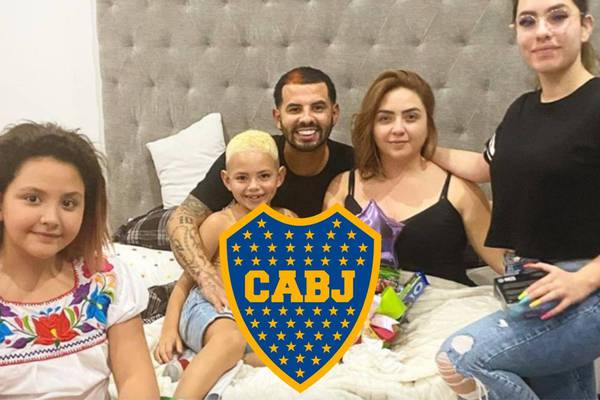 Foto: Felicidad de la familia de Edwin Cardona al viajar a Argentina para unirse a Boca Juniors