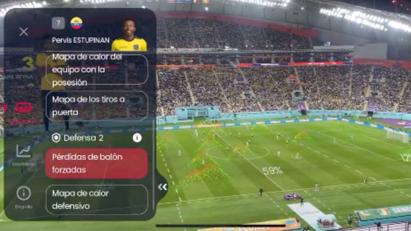La tecnología de la app de FIFA para ver los partidos de Qatar 2022.
