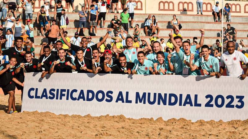 La Selección Colombia de Fútbol Playa clasificó al Mundial de Emiratos Árabes Unidos.