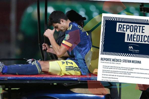 Parte médico de Stefan Medina por la lesión en Chile VS Colombia de Eliminatorias al Mundial Catar 2022