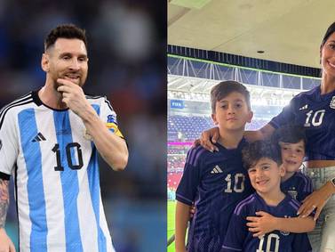Messi quedó ‘embobado’ al ver a sus hijos celebrando su gol contra Australia