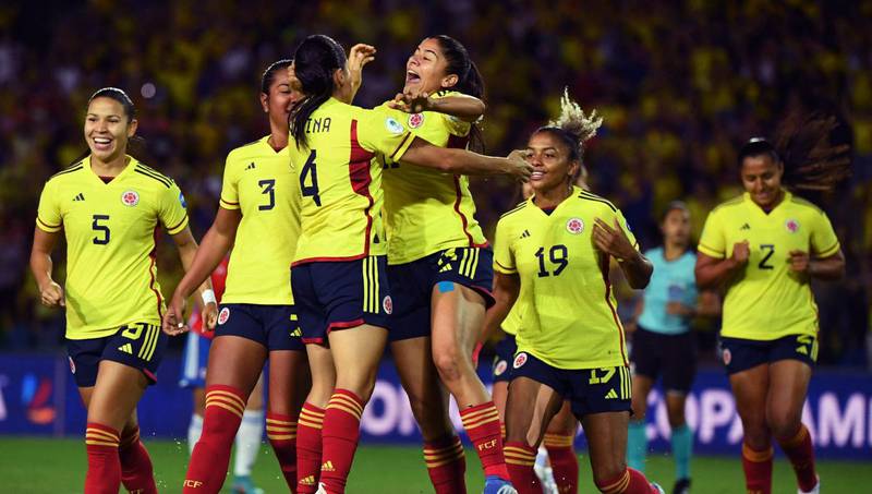 ¡Invictas! Colombia no tuvo piedad de Chile y solo sabe de victorias en la Copa