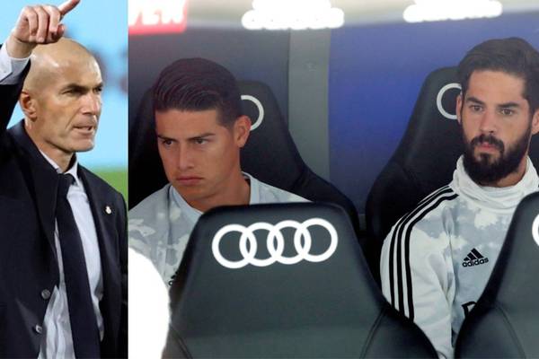 Video: Isco se quejó por vivir lo mismo que James Rodríguez en Real Madrid y Zinedine Zidane respondió