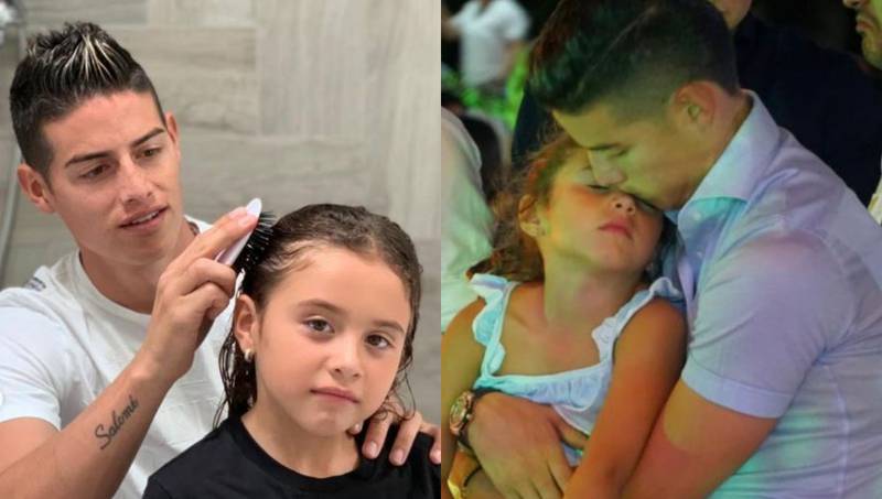 James Rodríguez expuso su lado más tierno por el cumpleaños de Salomé, su hija