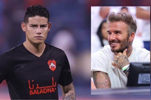 James Rodríguez, apetecido por David Beckham para que vaya al Inter de Miami