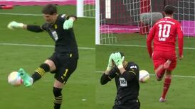 ¡Insólito! Arquero del Dortmund se ‘achicó’ ante el Bayern y regaló el gol del año