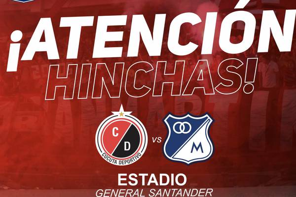 ¡Y no es el primero! Cambio de horario para Cúcuta VS Millonarios por Fecha 2 de Liga BetPlay 1-2020