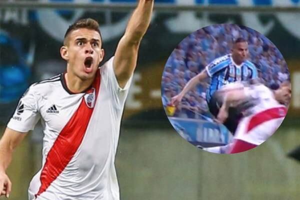 Video: Gol con la mano de Rafael Santos Borré en Gremio VS River Plate