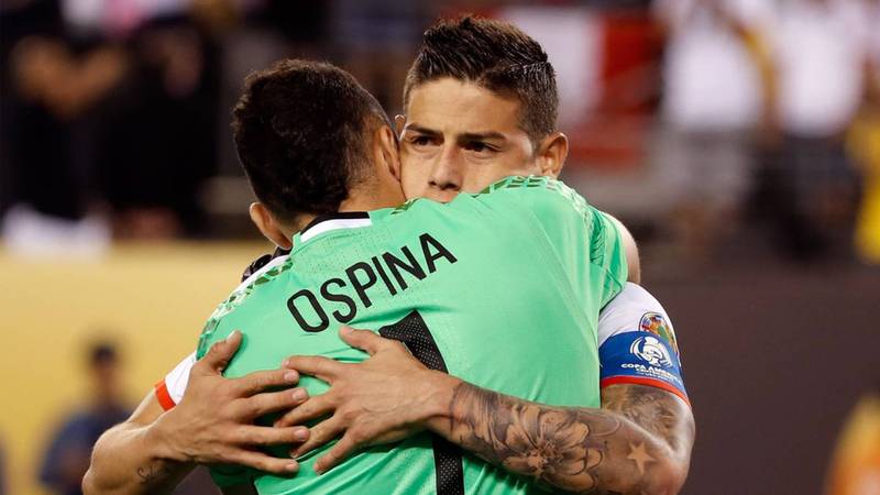 Federación Colombiana de Fútbol exaltó la amistad de David Ospina y James Rodríguez
