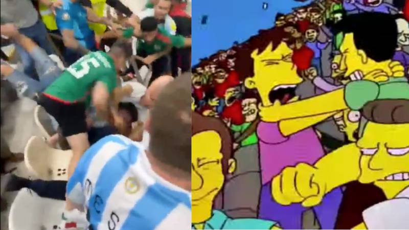 Los Simpson no fallan y ahora predijeron la riña entre mexicanos y argentinos.
