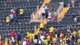 ¡Una vergüenza! Hinchas de Colombia se agarraron entre ellos en partido contra Iraq