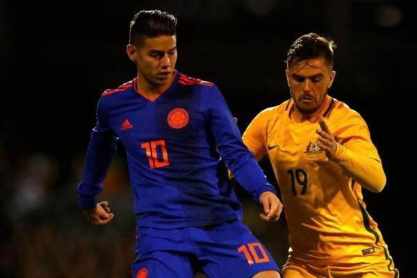 Balance de James sobre los amistosos de Colombia contra Francia y Australia