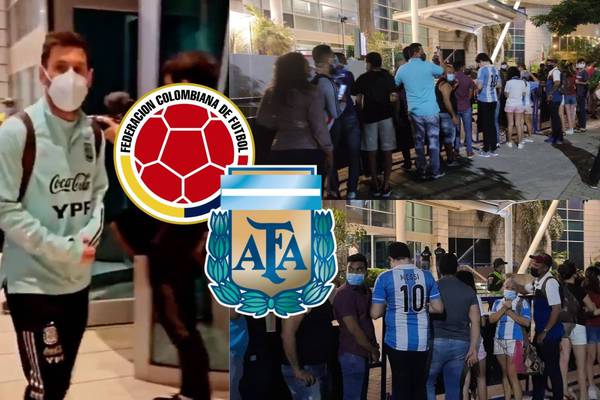Video: Hinchas en el hotel de Argentina en Barranquilla antes de jugar con Colombia por Eliminatorias Mundial Catar 2022