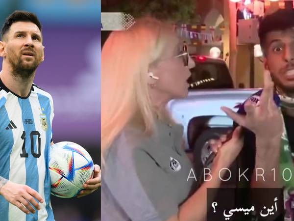 Hincha de Arabia Saudita echó a Messi del Mundial y enloqueció a periodista