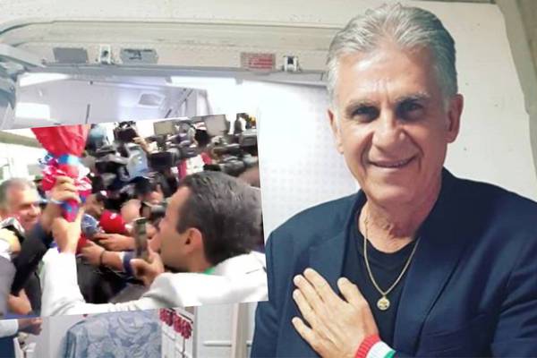 Video: Hincha de Irán recibió a Carlos Queiroz en Colombia con flores