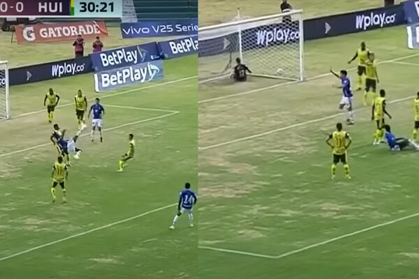 Épico gol con asistencia de chilena y definición de hombro se marcó en el fútbol colombiano