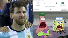 Sin piedad: los memes que dejó la derrota de Argentina contra Arabia Saudí en el Mundial