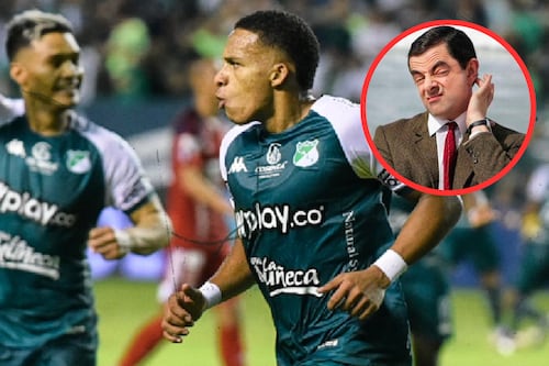 El doble de Mr. Bean se apareció en la tribuna del partido entre Deportivo Cali y Jaguares 