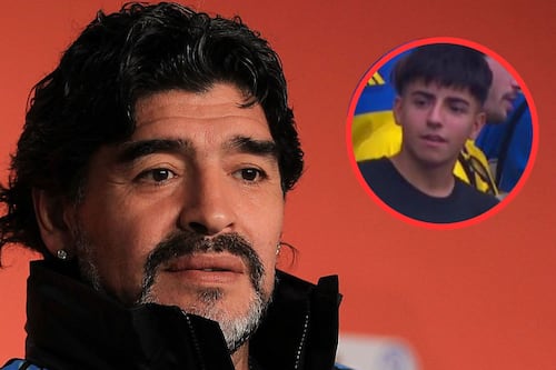 Nieto de Maradona se robó las miradas por ‘conmovedor detallito’ en la final de la Libertadores