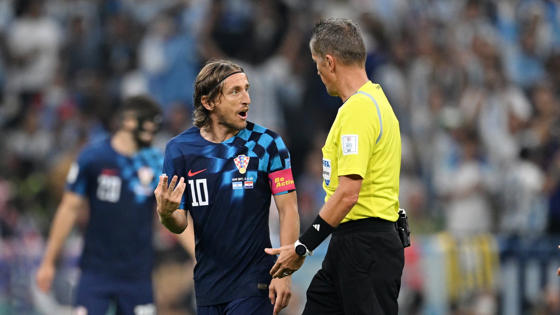 fuerte crítica de Luka Modric al árbitro del partido Argentina vs. Croacia