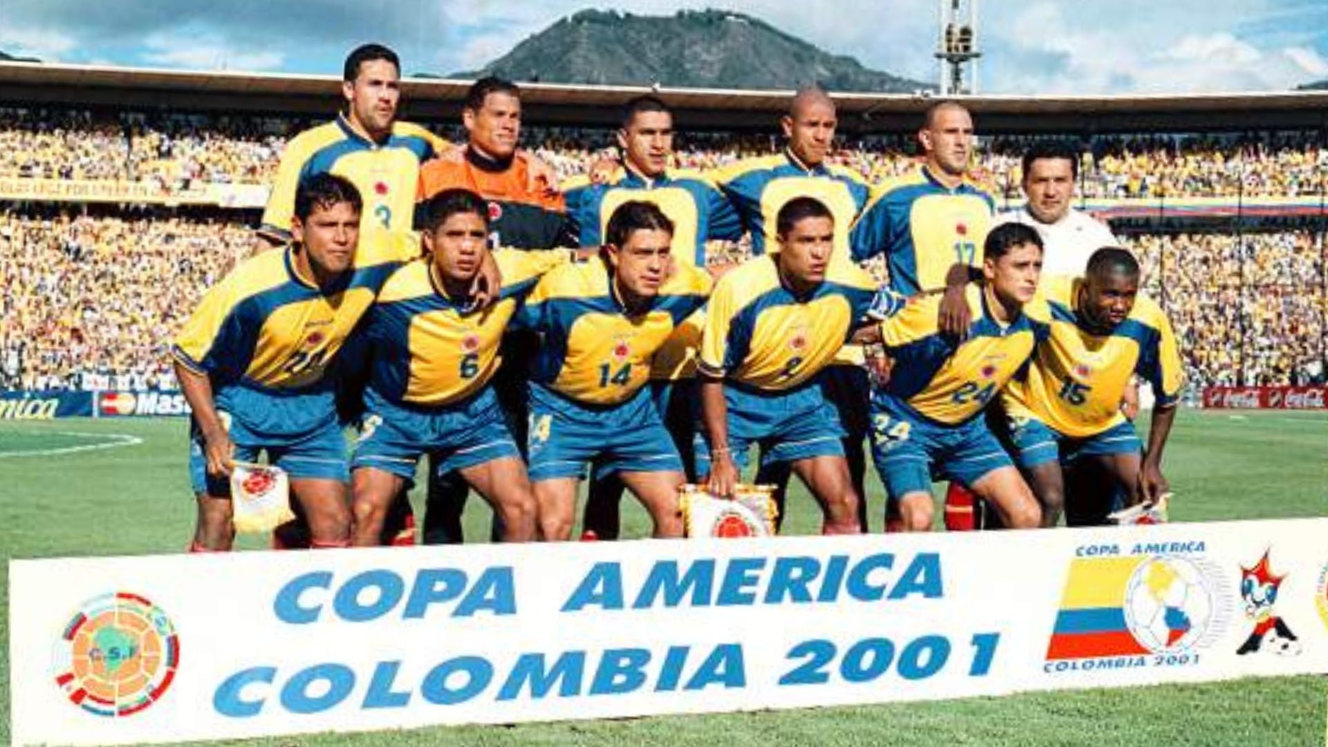 La Selección Colombia que ganó la final de la Copa América 2001 ante México.