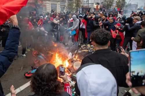 Se pasaron de ‘belga’: marroquíes hicieron destrozos en Bélgica por victoria 