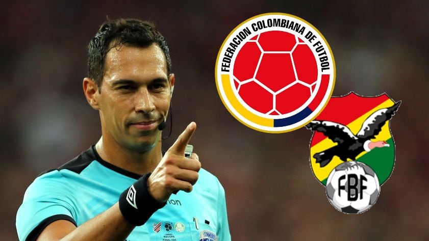 Un árbitro argentino dirigirá el duelo clave de Colombia ante Bolivia