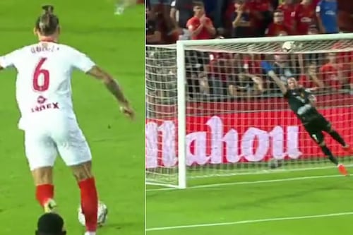 ¡A todo el ángulo! Jugador del Sevilla marcó el gol más lindo del fin de semana