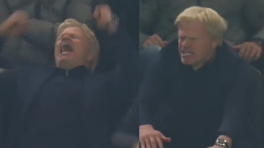 Reacción de Oliver Kahn en el empate 2-2 entre el Borussia Dortmund y el Bayern Múnich