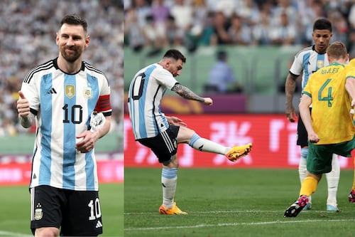 ¿Amistoso? Messi no dejó ni respirar a Australia y marcó el gol más rápido de su carrera