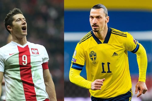 ¡Ibrahimovic, sin Mundial! Lewandowski le ganó a Zlatan y Polonia va a Catar
