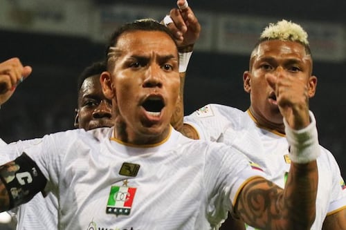 Encontraron a Dayro Moreno celebrando ‘por lo alto’ tras el partido Once Caldas vs Tolima