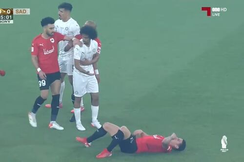 James protagonizó un momento de calentura en la final de la Copa del Emir