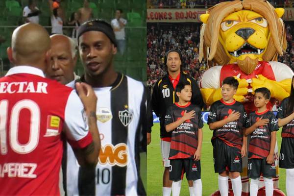 Foto: Publicación de Omar Pérez sobre su ausencia en el partido de Ronaldinho con Santa Fe VS Nacional