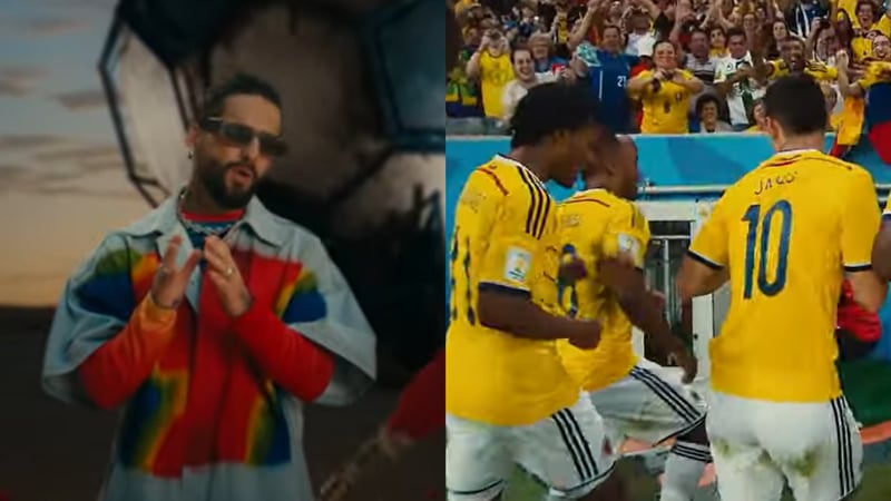 Selección Colombia en la canción del Mundial