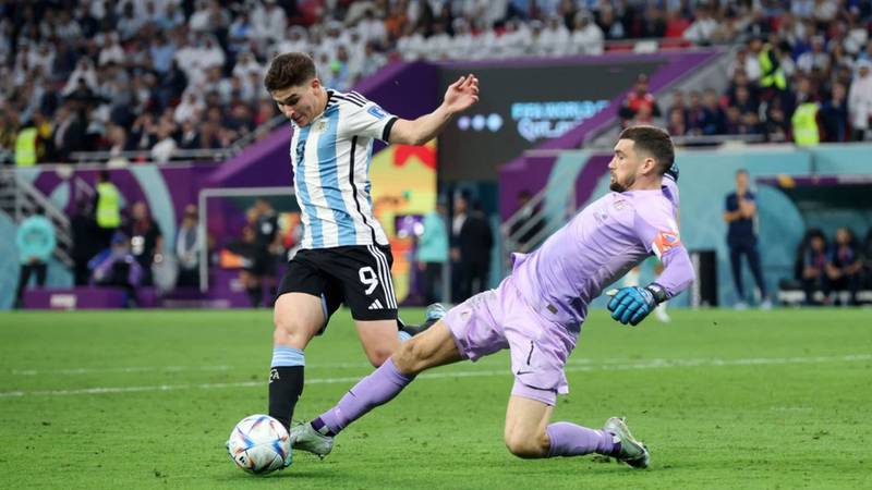 gol de Julián Álvarez en Argentina vs. Australia, por octavos de final del Mundial Qatar 202